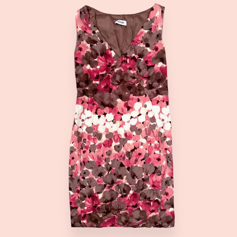 Y2k Moschino Watercolour Shift Dress